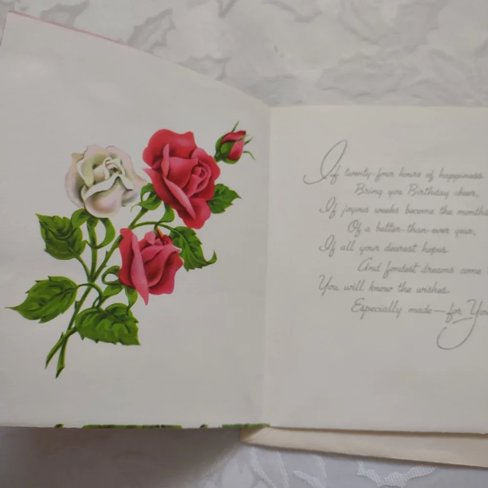 Vintage greeting birthday cards and envelopes